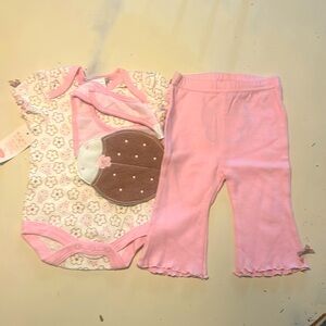 Bon bebe ladybug 3 pc. set, NWT, size 0-3